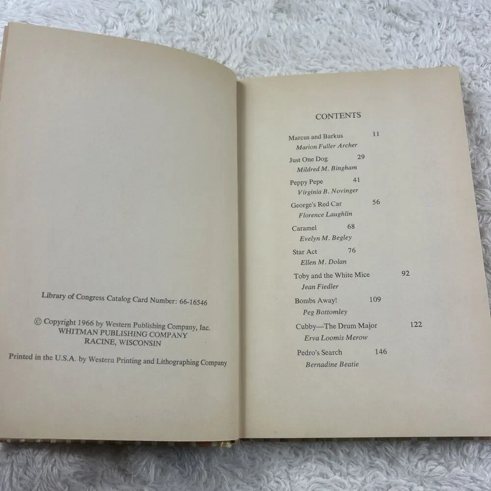 1966 Here Boy! Lots of Stories for‎ Everyone Who Likes Dogs Whitman HC Good